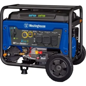 1-264-1.webp Westinghouse 4650 Peak Watt Dual Fuel Portable Generator, Remote Electric Start, RV Ready Outlets.