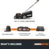 WORX Nitro 40V 16″ Cordless Lawn Mowers w/Brushless Motor 2.0 & Intellicut