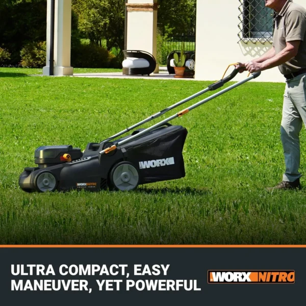 WORX Nitro 40V 16″ Cordless Lawn Mowers w/Brushless Motor 2.0 & Intellicut
