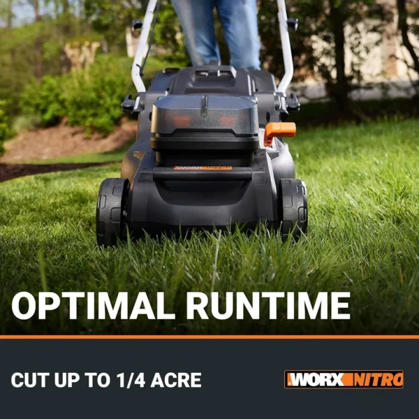 WORX Nitro 40V 16″ Cordless Lawn Mowers w/Brushless Motor 2.0 & Intellicut