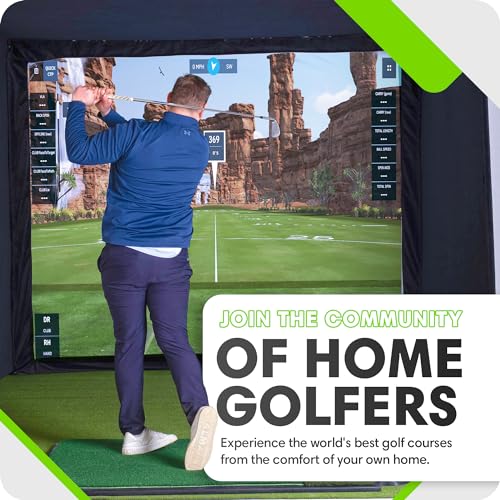 5105op_vRxL.jpg GolfBays SIMBOX Golf Simulator Enclosure โ Premium Golf at Home Practice, Easy Setup, Various Sizes, Fabric with Durable Frame & Impact Screen