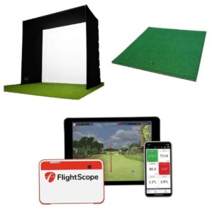 51dFirC5sYL.jpg GolfBaysUK FLIGHTSCOPE MEVO PLUS HOME GOLF SIMULATOR BUNDLE