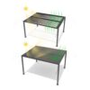 51iGjMbeANL-1.jpg Primrose Deluxe Modern Patio Veranda Pergola Carport Black Charcoal with Louvered Shutter Roof 3m x 4m