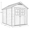 Keter Newton 7ft 6″ x 9ft 5″ (2.3 x 2.9m) Storage Shed