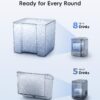 Smart Nugget Ice Maker Countertop with 1.14 Gal Side Tank 40 lbs/Day