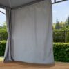 71iv4WOP3FL-1.jpg TOOLPORT Garden gazebo 3x4 m hardtop steel roof, 4 side panels in grey, poles 9x9cm