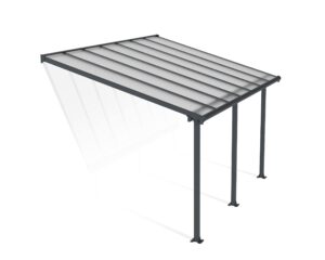 71nv6qeJz0L-1.jpg Palram OLYMPIA 3X4.25 GREY CLEAR PATIO COVER