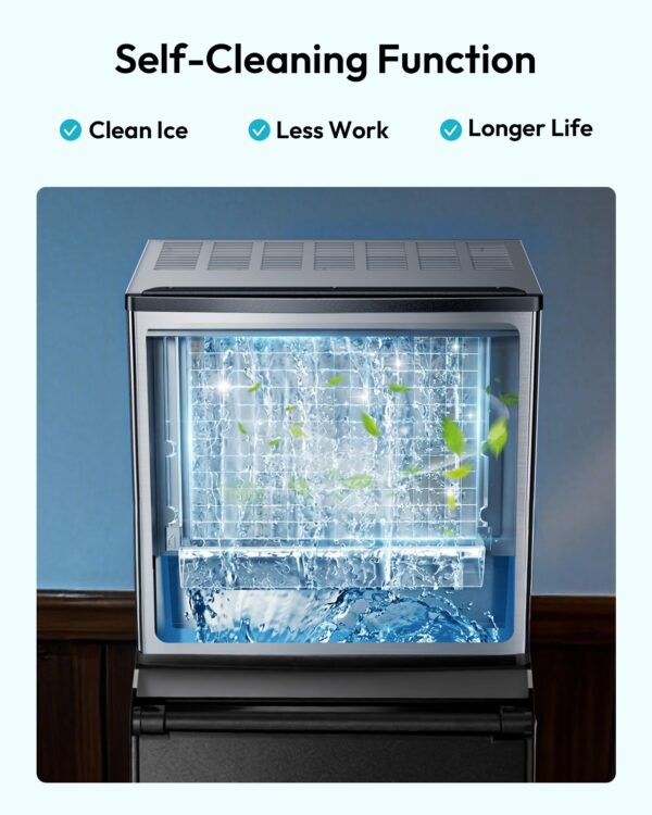 Commercial Ice Maker Machine,400lbs/24H,250lbs Bin,Stainless Steel