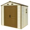 Duramax 4ft x 8ft Sidemate Vinyl Resin Outdoor Storage Shed
