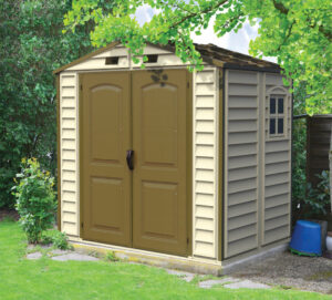 BB.jpg Duramax 4ft x 8ft Sidemate Vinyl Resin Outdoor Storage Shed