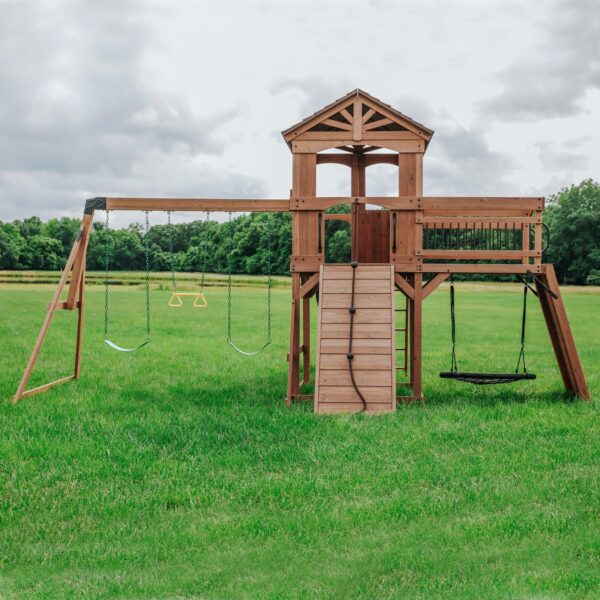 Sterling-Point-Green-Slide-back.jpg Sterling Point Swing Set