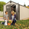 image3-2-1.jpg Lifetime 20′ x 8′ Outdoor Storage Shed Building Brown