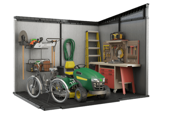 image5.png Keter Artisan 9x7 Foot Large Outdoor Shed with Floor with Modern Design for Patio Furniture