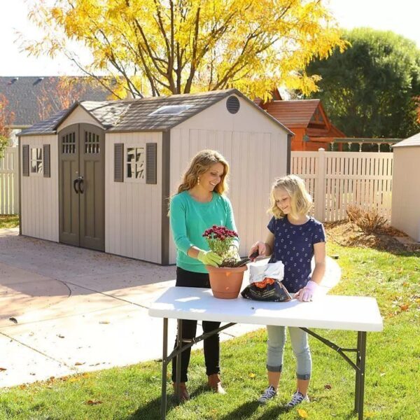 Lifetime 15 FT. X 8 FT. outdoor storage shed