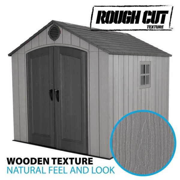 Lifetime 8 ft x 10 ft Outdoor Storage Shed 60371