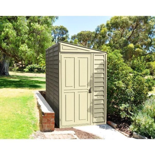 img-2725.jpg SideMate 4 ft. W x 8 ft. D Plastic Lean-To Storage Shed Installation Included