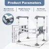 3-Way Adjustable Toilet Safety Frame, Anti-Slip Handrails, Suction Cups, Supports 220 lbs