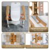 3-Way Adjustable Toilet Safety Frame, Anti-Slip Handrails, Suction Cups, Supports 220 lbs
