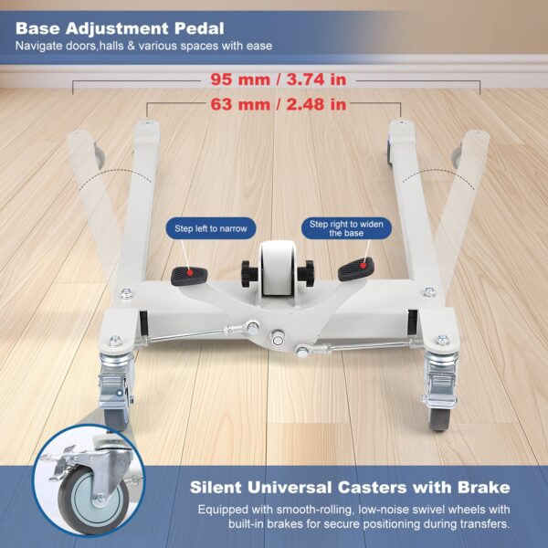 5_63be7fc9-9e62-4336-ae22-35221dee824d.jpg Electric Patient Lift with Sling, Remote-Controlled Transfer Lift, 330 lb Capacity
