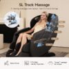 Real Relax SL-Track Full Body Massage Chair, Zero Gravity Recliner, Black